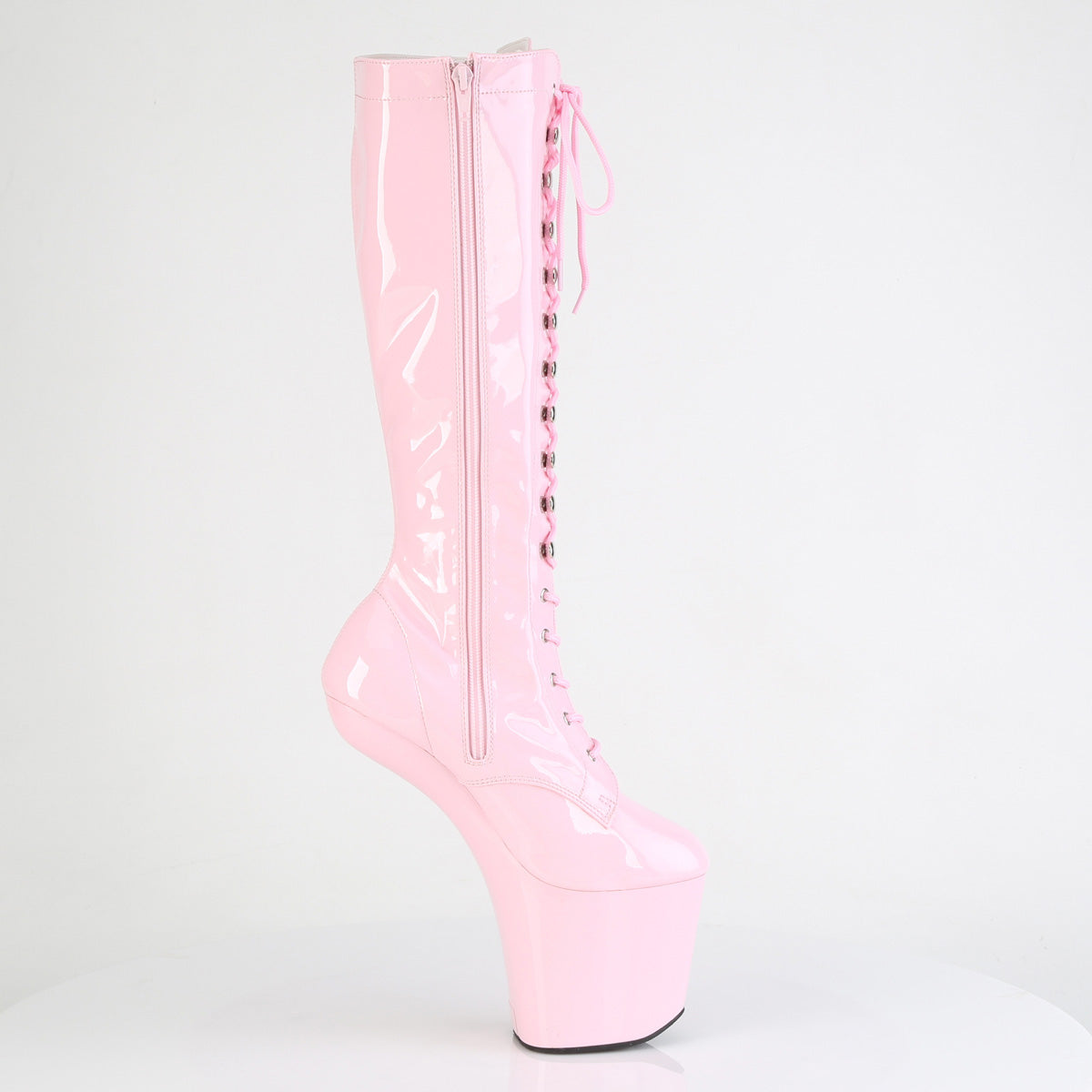 CRAZE-2023 Knee High Heelless Boots Pink Multi view 2