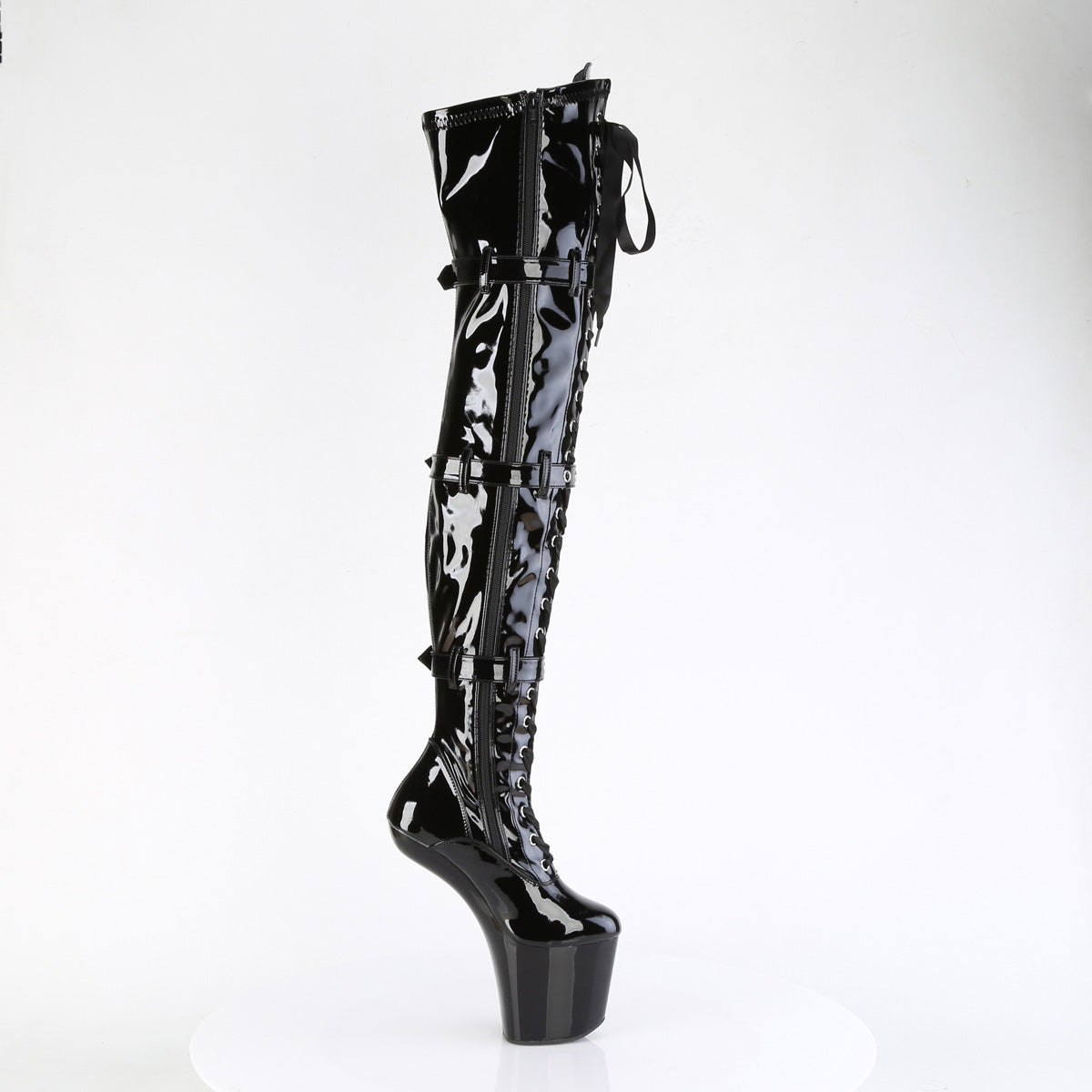 CRAZE-3028 Thigh High Heelless Boots
