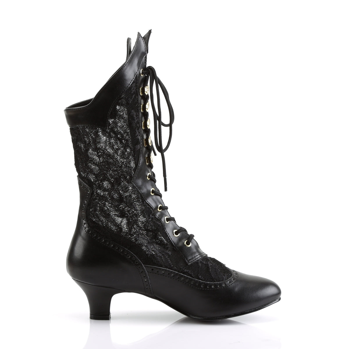 DAME-115 Black Ankle Boots Black Multi view 2