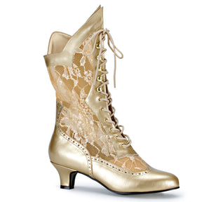 DAME-115 Black Ankle Boots Gold Multi view 1