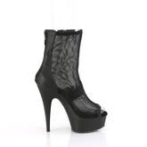 DELIGHT-1006 Peep Toe Mesh Ankle Boot