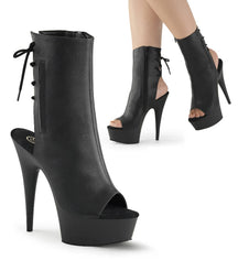 DELIGHT-1018 Calf High Peep Toe Boots