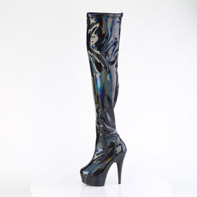 DELIGHT-3000HWR Thigh High Boots Black Multi view 4