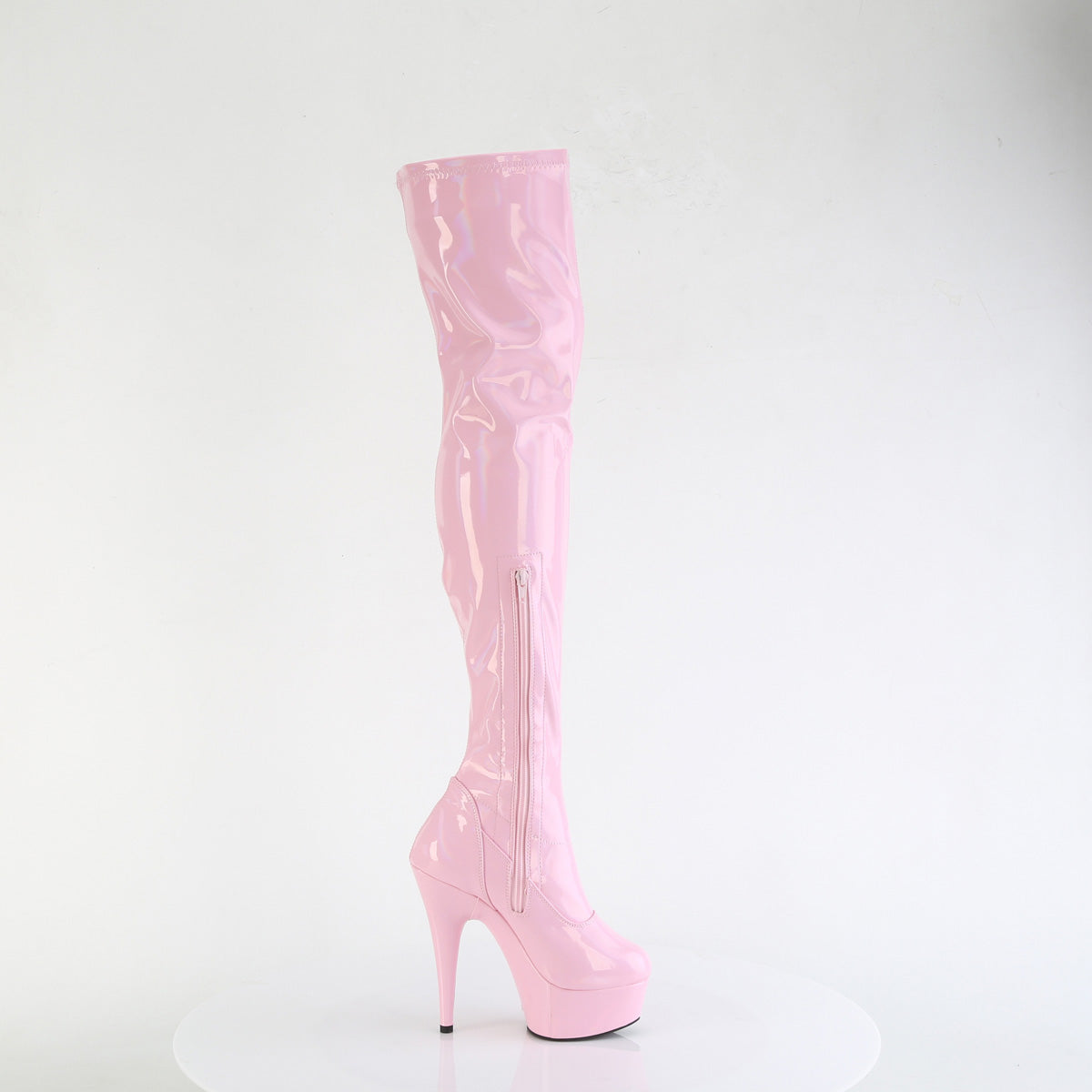 DELIGHT-3000HWR Thigh High Boots Pink Multi view 2