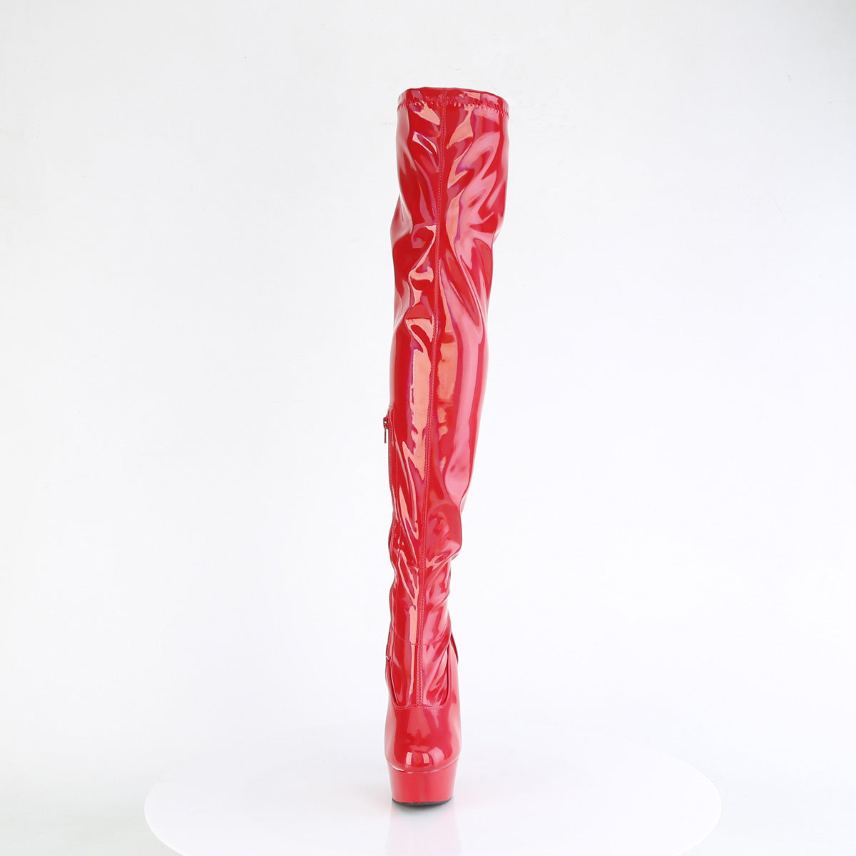 DELIGHT-3000HWR Thigh High Boots Red Multi view 5
