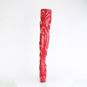 DELIGHT-3000HWR Thigh High Boots Red Multi view 5