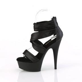 DELIGHT-620 Ruched Ankle Strap Sandal