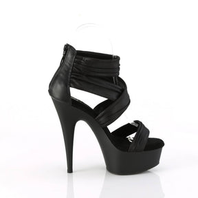 DELIGHT-620 Ruched Ankle Strap Sandal