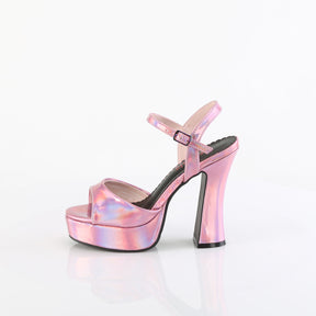 DOLLY-09 Ankle Peep Toe High Heel Pink Multi view 4