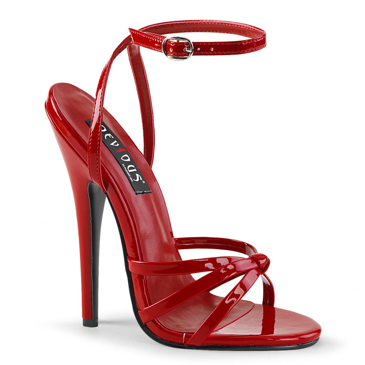 DOMINA-108 Red Patent Ankle High Heel  Multi view 1
