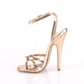 DOMINA-108 Rose Gold 6 Inch Heel Sandals