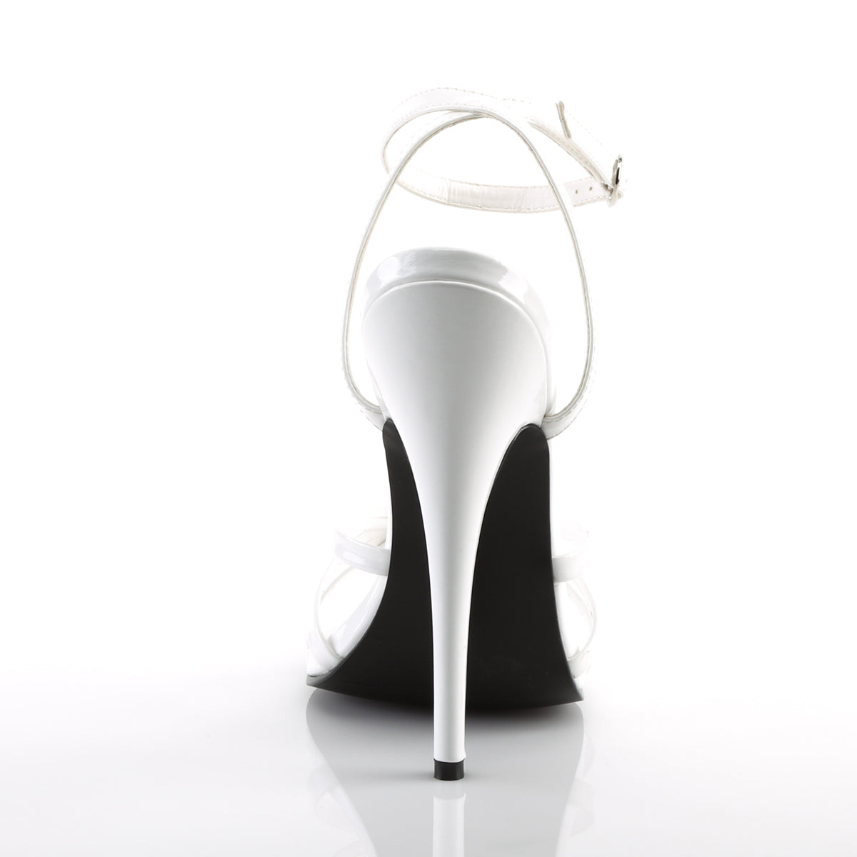 DOMINA-108 White Patent Ankle High Heel  Multi view 3