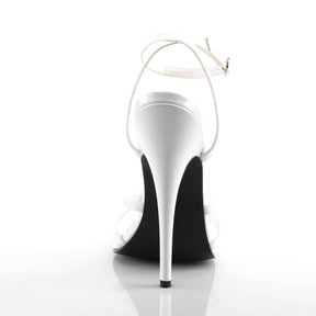 DOMINA-108 White 6 Inch Heel Sandals