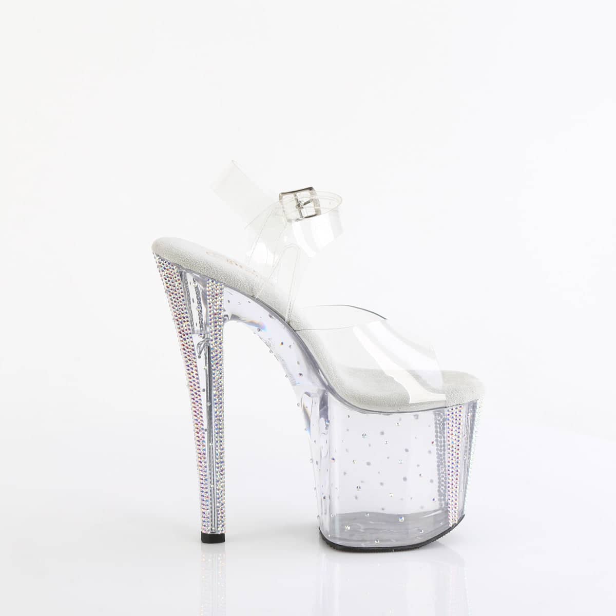 ENCHANT-708RS-01 Rhinestone Studded Ankle Strap Sandal