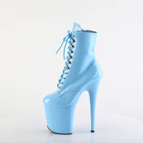 FLAMINGO-1020 Baby Blue Calf High Boots