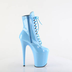 FLAMINGO-1020 Baby Blue Calf High Boots