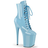 FLAMINGO-1020 Baby Blue Calf High Boots