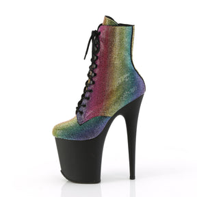 FLAMINGO-1020RS Black & Rainbow Calf High Boots Black & Multi Colour Multi view 4