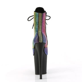 FLAMINGO-1020RS Black & Rainbow Calf High Boots Black & Multi Colour Multi view 3