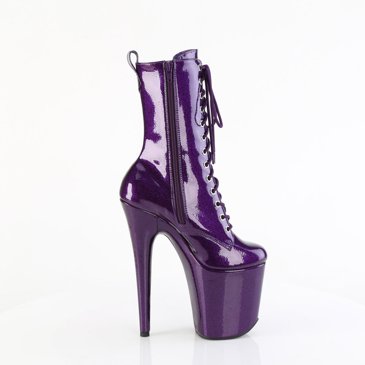 FLAMINGO-1040GP Purple Calf High Boots