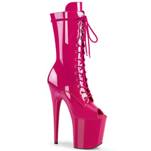 FLAMINGO-1051 Calf High Peep Toe Boots