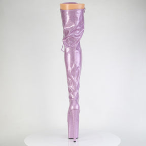 FLAMINGO-3020GP Lace-Up Stretch Thigh Boot Purple Multi view 3