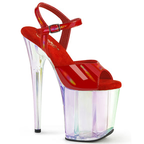 FLAMINGO-809HT Holo Tinted Ankle Strap Sandal Red Multi view 1