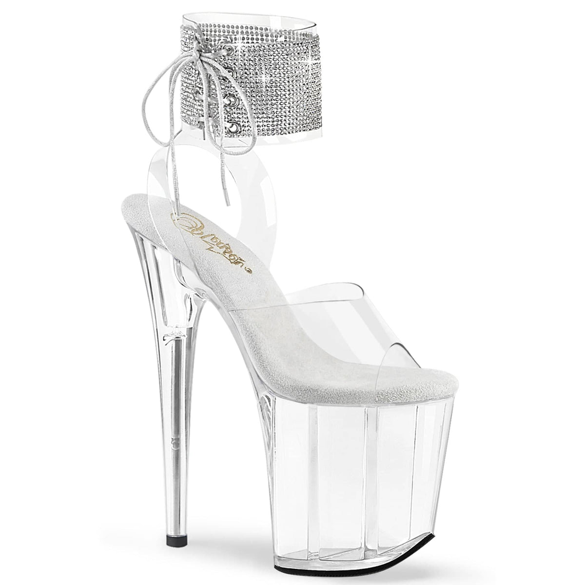 FLAMINGO-891-2RS Rhinestoned Ankle Cuff Sandal