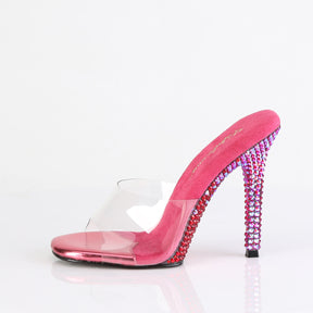 GALA-01DMM Two Tone Slide High Heel Red & Clear Multi view 4