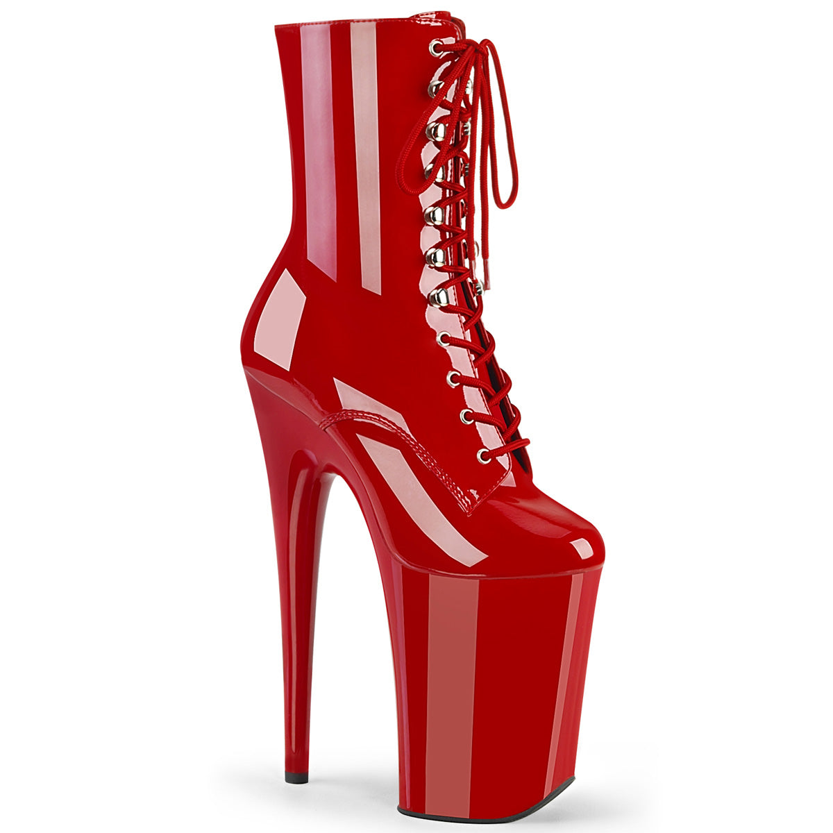 INFINITY-1020 Calf High Boots Red Multi view 1
