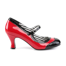 JENNA-06 Black & Red Mary Jane Heel