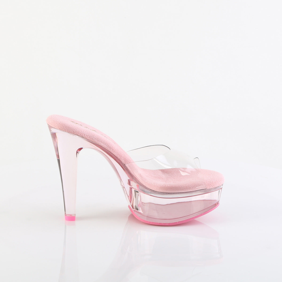 MARTINI-501 Slide High Heel Pink & Clear Multi view 2