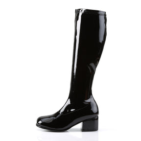 RETRO-300 High Heel Boots Black Multi view 3