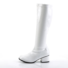 RETRO-300 High Heel Boots White Multi view 3