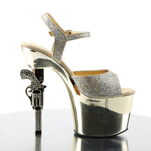 REVOLVER-709G Ankle Peep Toe High Heel