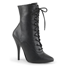 SEDUCE-1020 Pointed Toe Lace Up Boots