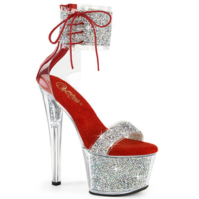 SKY-327RSI Ankle Sandal High Heel Red Multi view 1