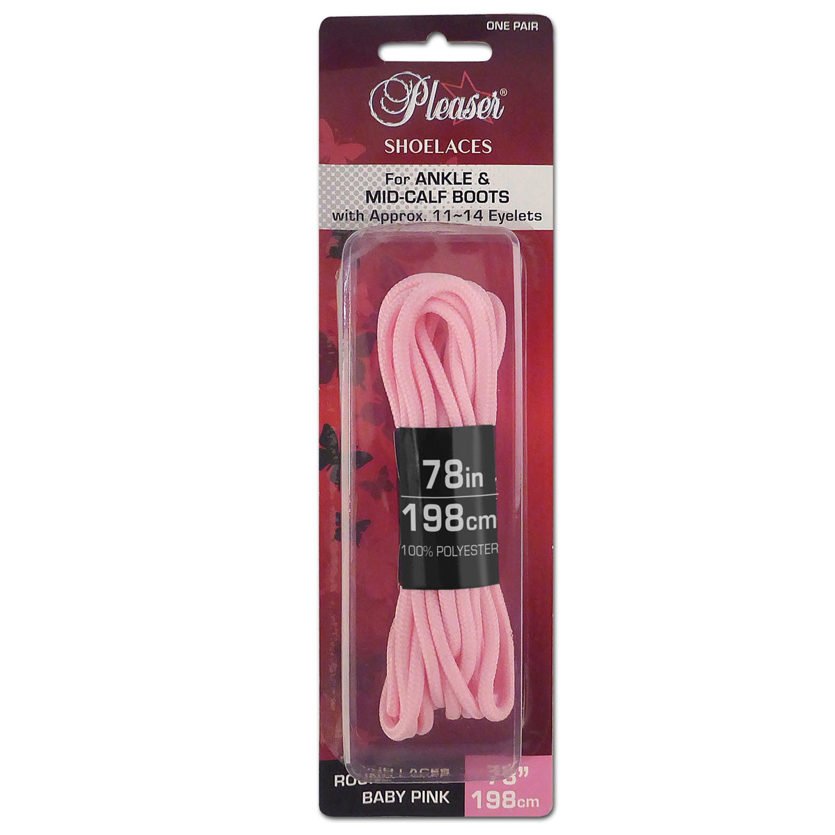 SL-ANKLE-PL Ankle Boot Shoe Laces Pink Multi view 1