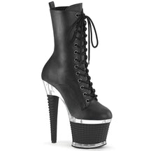 SPECTATOR-1040 Black & Silver Calf High Boots