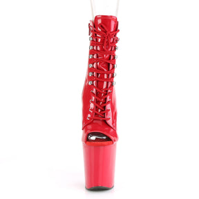 XTREME-1021 Black Calf High Boots Red Multi view 5
