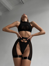 Black HYPNOSIS Mesh Lingerie Set