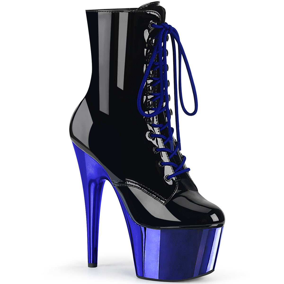 ADORE-1020 Black & Blue Calf High Boots