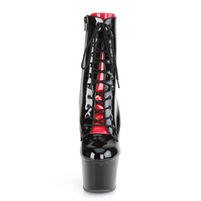 ADORE-1020FH Black & Red Calf High Boots