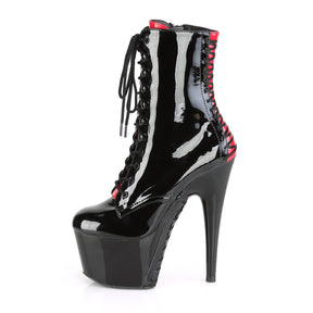 ADORE-1020FH Black & Red Calf High Boots