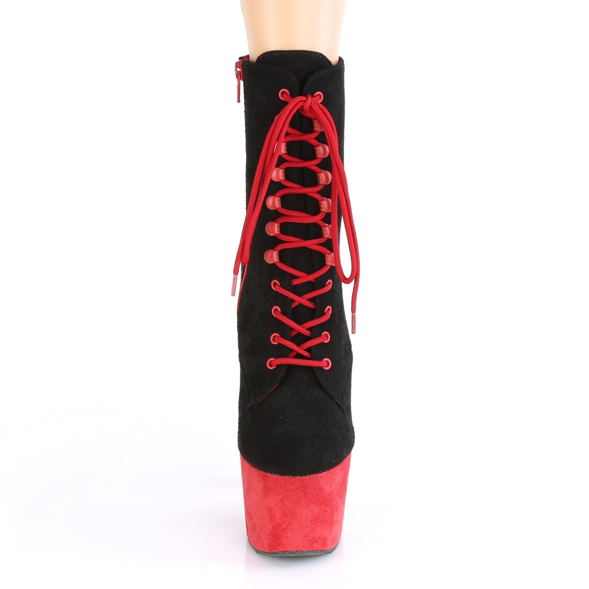 ADORE-1020FSTT Black & Red Calf High Boots