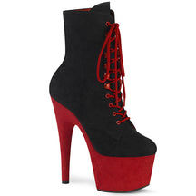 ADORE-1020FSTT Black & Red Calf High Boots