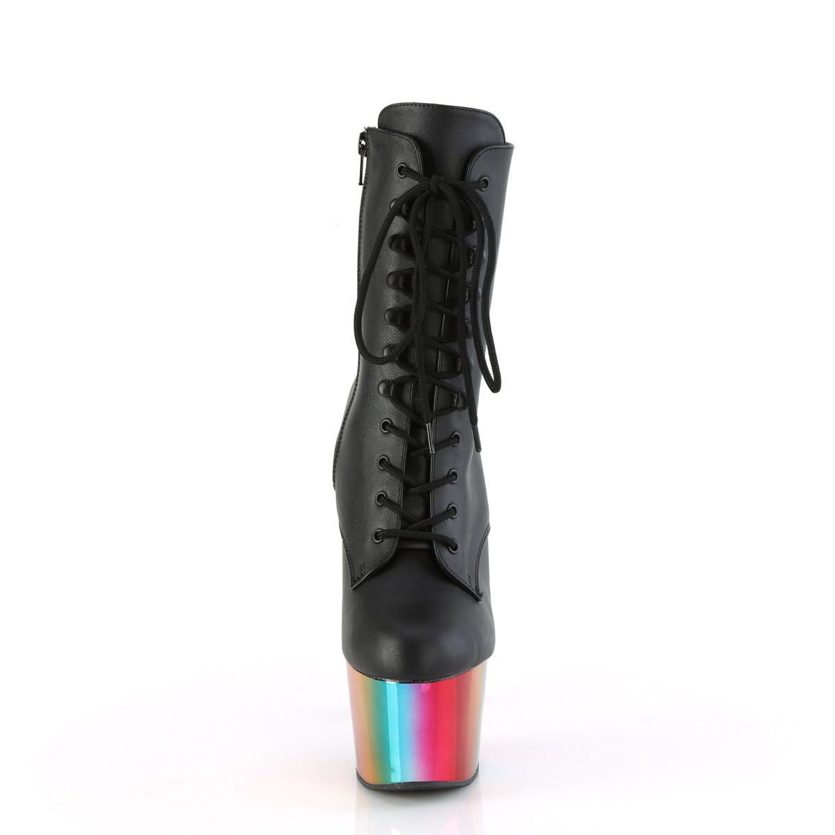 ADORE-1020RC Black & Multi Colour Calf High Boots