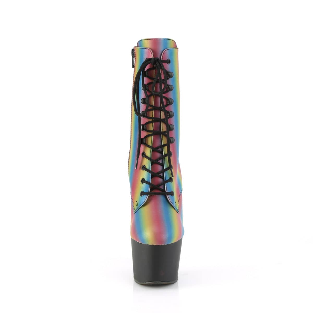 ADORE-1020REFL-02 Black & Multi Colour Calf High Boots