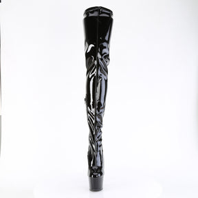ADORE-4000 Black Patent Thigh High Platform Boots