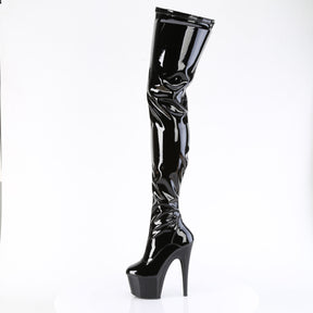 ADORE-4000 Black Patent Thigh High Platform Boots